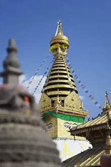 Images Dated 16th May 2013: Swayambhunath Stupa (UNESCO World Heritage Site), Kathmandu, Nepal