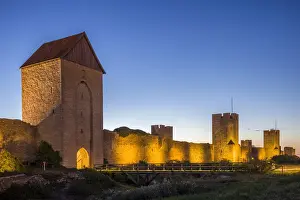 Sweden, Gotland Island, Visby, 12th century city wall, most complete midieval city wall