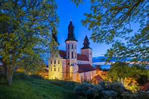 Images Dated 18th November 2019: Sweden, Gotland Island, Visby, Visby Sankta Maria domkyrka cathedral, 12th century