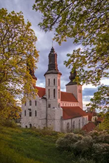 Images Dated 18th November 2019: Sweden, Gotland Island, Visby, Visby Sankta Maria domkyrka cathedral, 12th century