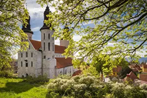 Sweden, Gotland Island, Visby, Visby Sankta Maria domkyrka cathedral, 12th century