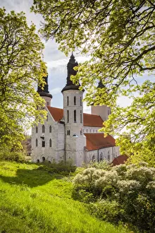 Sweden, Gotland Island, Visby, Visby Sankta Maria domkyrka cathedral, 12th century