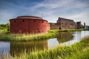 Sweden, Scania, Malmo, Malmohus Slott fortress, exterior