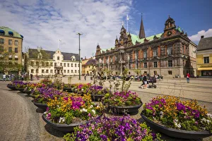 Government Prints: Sweden, Scania, Malmo, Stortorget square, Radhuset, city hall