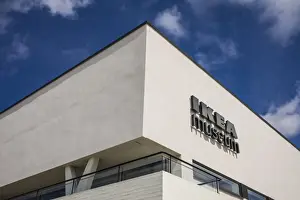 World Location Prints: Sweden, Smaland, Almhult, site of the first IKEA store built in Sweden, IKEA Museum
