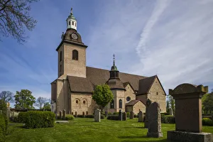 Lake Vattern Area Prints: Sweden, Southeast Sweden, Bergs Slussar, Vreta kloster monastery, 13th century church