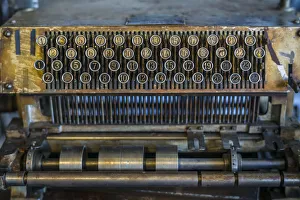 Sweden, Southeast Sweden, Norrkoping, former mill town, jacquard machine keyboard