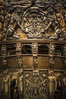 17th Century Prints: Sweden, Stockholm, Djurgarden, Vasamuseet, museum containing a 17th century ship