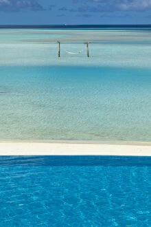 Swimming pool on Anantara Dhigu resort, South Male Atoll, Maldives