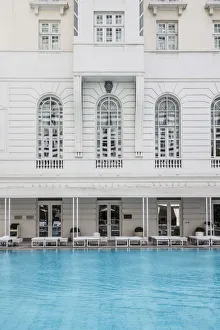 Swimming pool at the Belmond Copacabana Palace hotel, Copacabana Beach, Rio de Janeiro