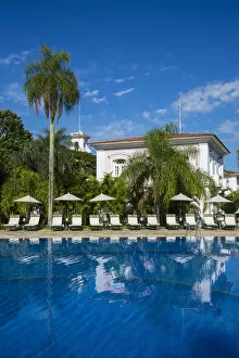 Images Dated 21st March 2016: Swimming pool at the Belmond Hotel das Cataratas, Iguacu Falls, Parana State, Brazil