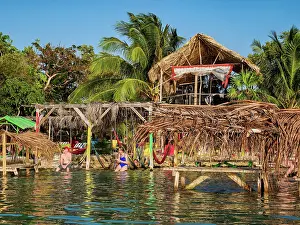 Swing Bar Prints: Swing Bar, Secret Beach, Ambergris Caye, Belize District, Belize