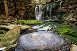 Q3 2025 Prints: Swirl at Elakala Falls in Blackwater Falls State Park, West Virginia, USA