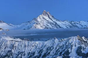 Berner Oberland Collection: Switzerland, Berner Oberland, Schreckhorn mountain