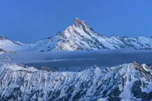 Switzerland, Berner Oberland, Schreckhorn mountain