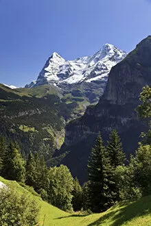 Switzerland, Bernese Oberland, Murren Town