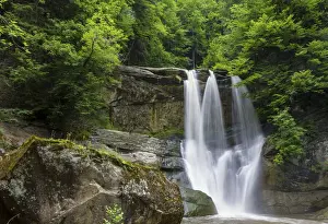 And X2202 Prints: Switzerland, Canton Appenzell, Haochfall waterfall