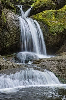 Switzerland, Canton Appenzell, Rotbach waterfall