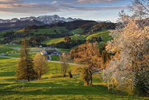 Switzerland, Canton Appenzell, view from SAA┬ñntisblick