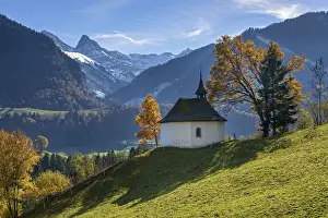 Canton Of Fribourg Prints: Switzerland, Canton of Fribourg, Chapel near Charmey village