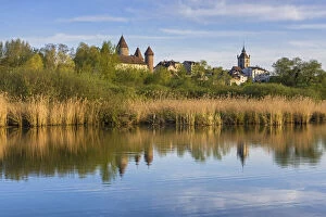 Switzerland, Canton of Fribourg, Estavayer-le-Lac town, Lake Neuchatel