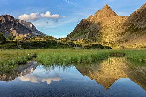 Canton Graubunden Prints: Switzerland, Canton Graubunden, Albulatal, Albulapass