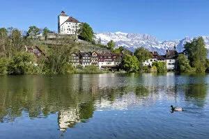 Images Dated 3rd September 2021: Switzerland, Canton St. Gallen, Rheintal, Schloss