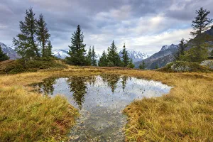 Images Dated 29th October 2021: Switzerland, Canton of Valais, Alp Six Jeur, Trient valley