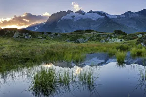 Images Dated 29th October 2021: Switzerland, Canton of Valais, Alp Moosfluh, near Aletsch glacier