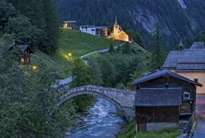 Switzerland, Canton of Valais, Binntal, Binn village