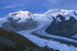 Switzerland, Canton of Valais, Gorner glacier