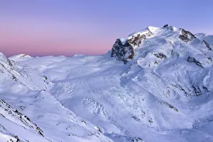 Images Dated 29th October 2021: Switzerland, Canton of Valais, Monte Rosa mountain