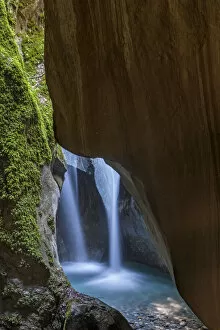 Switzerland, Canton of Valais, mysterious canyon