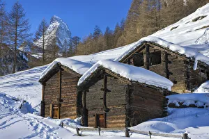 Images Dated 29th October 2021: Switzerland, Canton of Valais, near Zermatt town, Matterhorn