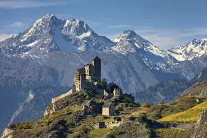 Images Dated 29th October 2021: Switzerland, Canton of Valais, Sion town, Valeria church