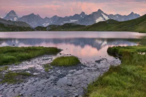 Switzerland, Canton of Valais, Val Ferret valley, lake Fenetre