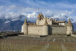 Images Dated 15th November 2021: Switzerland, Canton of Vaud, Aigle castle