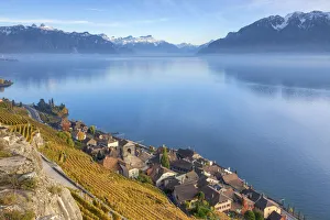 Switzerland, Canton of Vaud, Lake Geneva, Lavaux UNESCO world heritage site