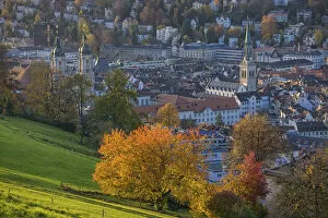 Images Dated 3rd September 2021: Switzerland, St. Gallen Canton, St. Gallen, Capital of Canton St. Gallen