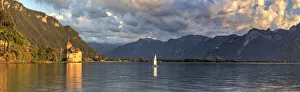 Switzerland, Vaud, Montreaux, Chateau de Chillon