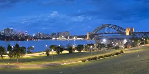 New South Wales Prints: Sydney Harbour Bridge from Barangaroo Reserve, Sydney, New South Wales, Australia