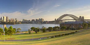 Sydney Harbour Bridge from Barangaroo Reserve, Sydney, New South Wales, Australia
