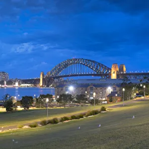Sydney Harbour Bridge from Barangaroo Reserve, Sydney, New South Wales, Australia
