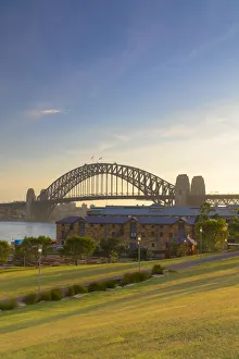 Sydney Harbour Bridge from Barangaroo Reserve, Sydney, New South Wales, Australia
