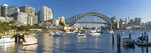 Sydney Harbour Bridge from Lavender Bay, Sydney, New South Wales, Australia