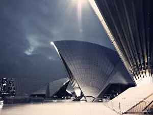 Images Dated 24th June 2014: Sydney, New South Wales, Australia. Sydney Opera house at night