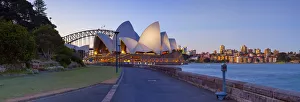 Tasman Sea Prints: Sydney Opera House & Harbour Bridge, Darling Harbour, Sydney, New South Wales, Australia