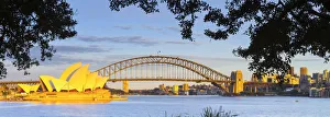 Opera House Prints: Sydney Opera House & Harbour Bridge, Darling Harbour, Sydney, New South Wales, Australia