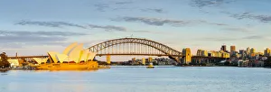 Nautical Theme Prints: Sydney Opera House & Harbour Bridge, Darling Harbour, Sydney, New South Wales, Australia