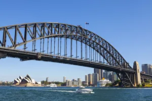 Sydney Opera House & Harbour Bridge, Darling Harbour, Sydney, New South Wales, Australia